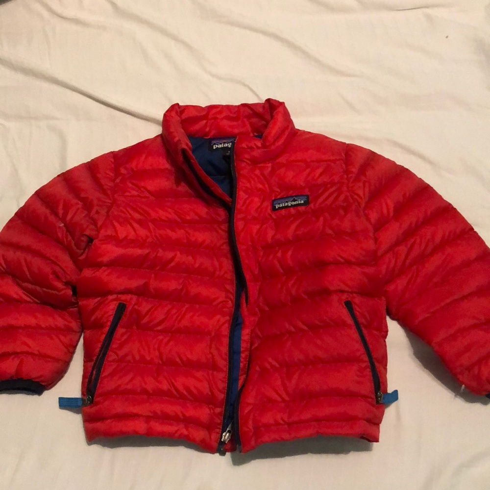 Kids Patagonia Red Puffy Jacket size 3T